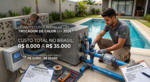 Quanto custa instalar um trocador de calor para piscina em 2026? 12 trocador de calor